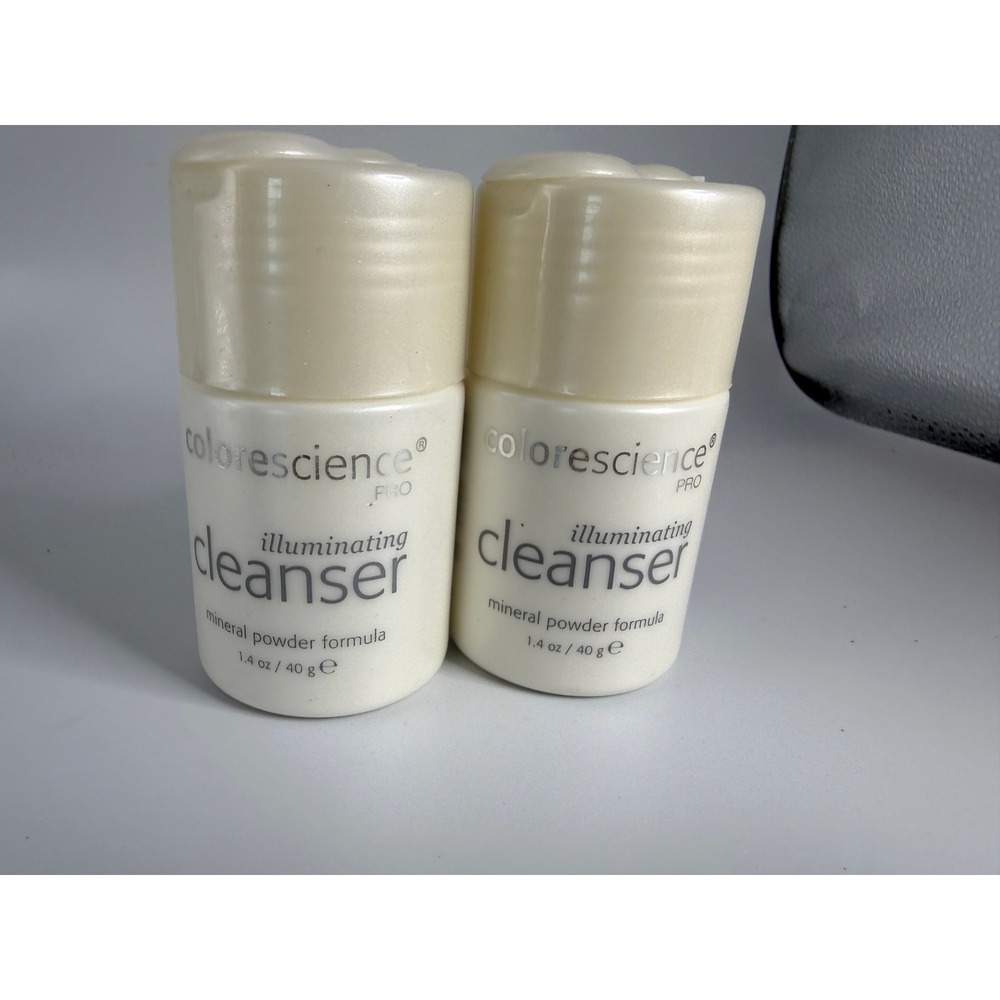 2 Colorescience Pro Illuminating Cleanser Mineral Powder Formula 1.4oz 40g